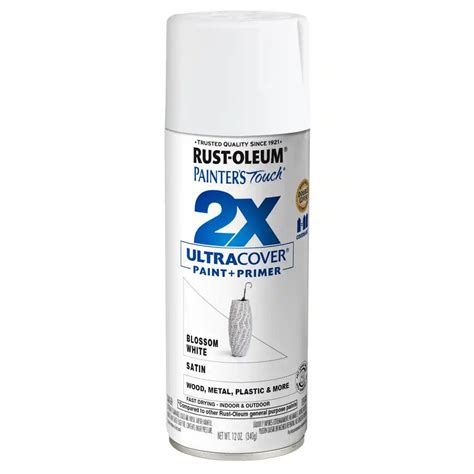 12 Oz Satin Blossom White General Purpose Spray Paint 7445020695691