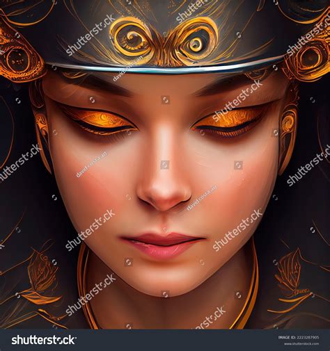 Athena Goddess Greek Mythology Goddess War Stock Illustration