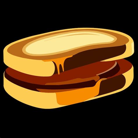 Peanut Butter Sandwich Vector Illustration Premium AI Generated Vector