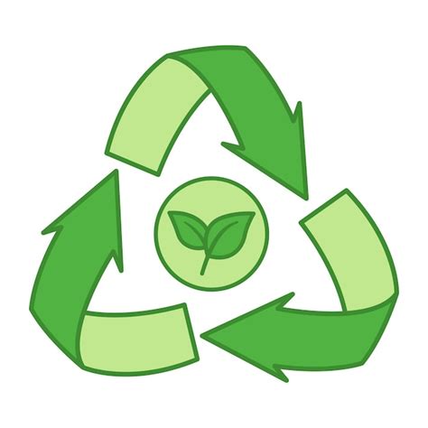 Premium Vector Green Recycle Icon