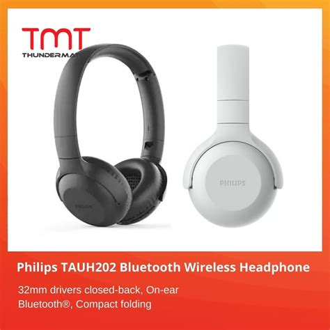 Philips TAUH202 Bluetooth Wireless Headphone - 1 Year Warranty | Shopee ...