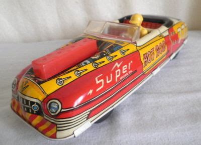 Old Tin MARX HOT ROD Vintage Battery Toy Race Car Antique Price Guide Details Page