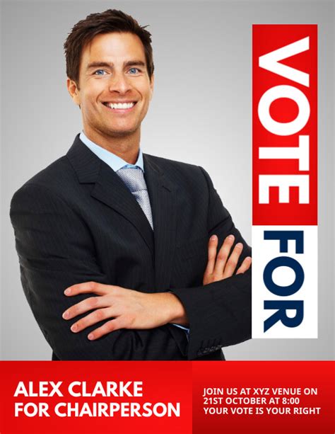 Vote Vote For Election Campaign Template Postermywall