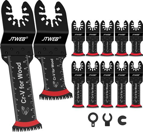 Jtweb Japanese Tooth Oscillating Saw Blades Wood 12pcs Standard