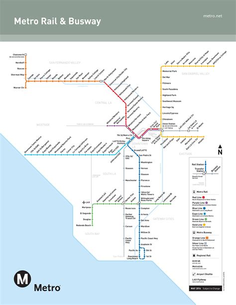 This is a guide to reading the metro map la 34