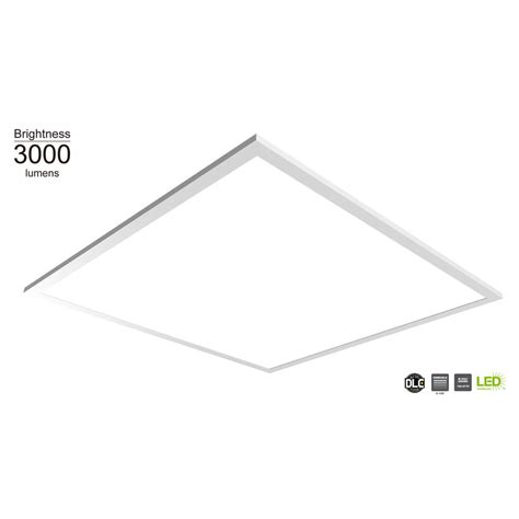 Commercial Electric 2 Ft X 2 Ft 3000 Lumens Integrated Led P