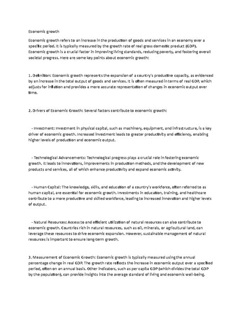 Economic growth - Economic growth Economic growth refers to an increase