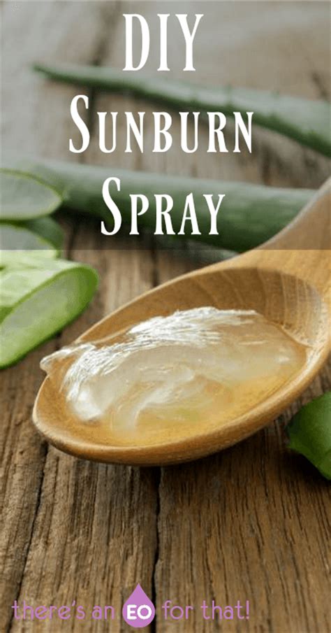 Quick Relief Diy Sunburn Spray Theres An Eo For That