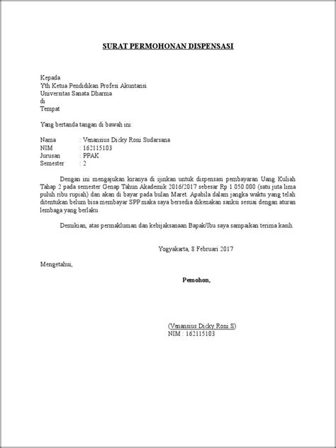 Contoh Surat Permohonan Penundaan Biaya Kuliah Delinewstv Ki