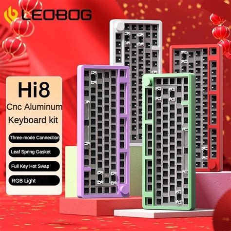 Ready Stock Leobog Hi Hi Se Three Mode Bluetooth G Wireless Rgb Mechanical Keyboard Hot