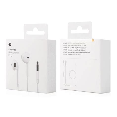 APPLE MNHF2ZM/A EARPODS HEADSET & MICROPHONE HANDSFREE EARPHONES ON-OFF ...
