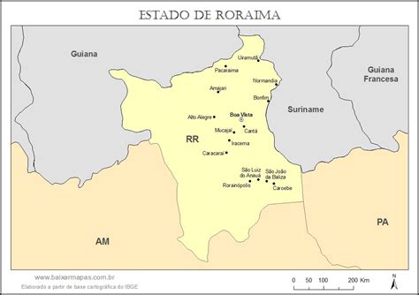Mapa Do Brasil Roraima - 7