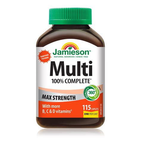 100% Complete Multi Max Strength – Jamieson Vitamins