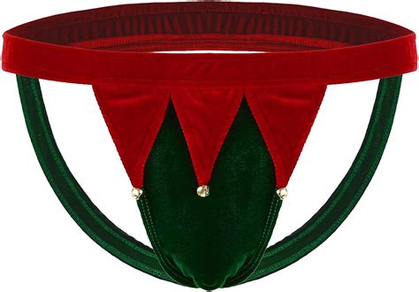 Kaerm Herren Weihnachten Unterhosen Männer Samt Unterwäsche Gay Shorts Hintern Offen String