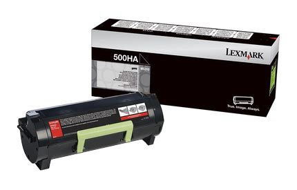 Original Lexmark Toner 500HA 50F0HA0 Schwarz HD Toner De