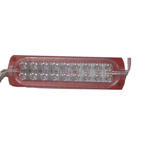 Светодиоден модул 18 LED, 1.8W, 12VDC червен