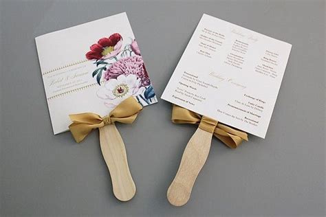 How To Make Wedding Program Fans Diy Projects Craft Ideas And How Tos