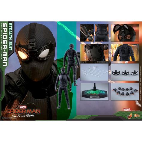 Hot Toys Spider Man Far From Home 1 6th Scale Spider Man Stealth Suit Collectible Figure