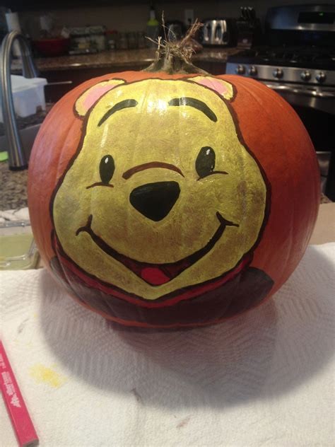 Winnie the Pooh Pumpkin Painting by H2HCo. | Winnie the pooh pumpkin ...