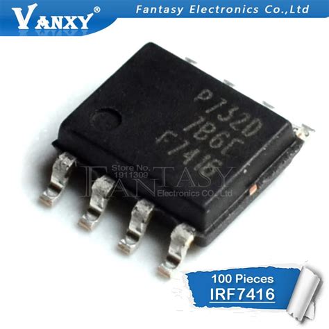 100PCS IRF7416TRPBF SOP 8 IRF7416TR SOP IRF7416 F7416 SMD-in Integrated ...