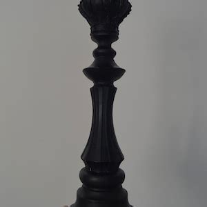 Large Chess Set Sculpture Handmade Chess Figurines Black - Etsy