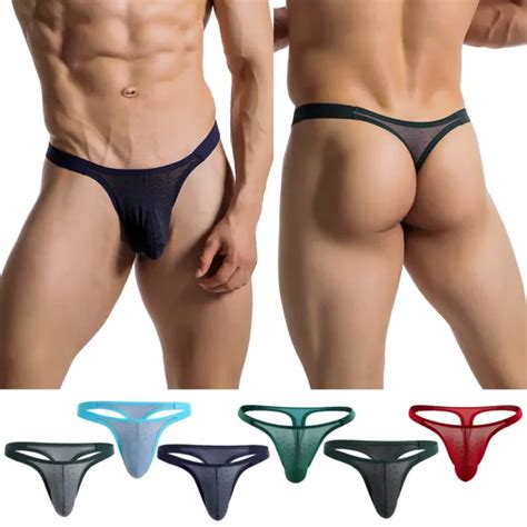 Herren Tanga G String Durchsichtig Unterhose Unterw Sche H Schen Sexy