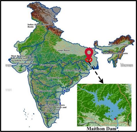 Geographical location of Maithon dam | Download Scientific Diagram