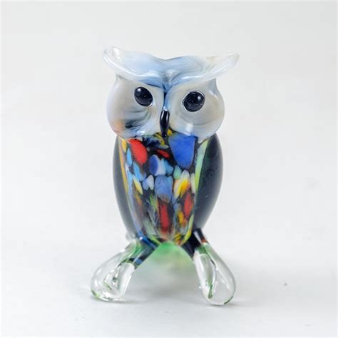 Стеклянная фигурка Филин - Фигурки из стекла птицы