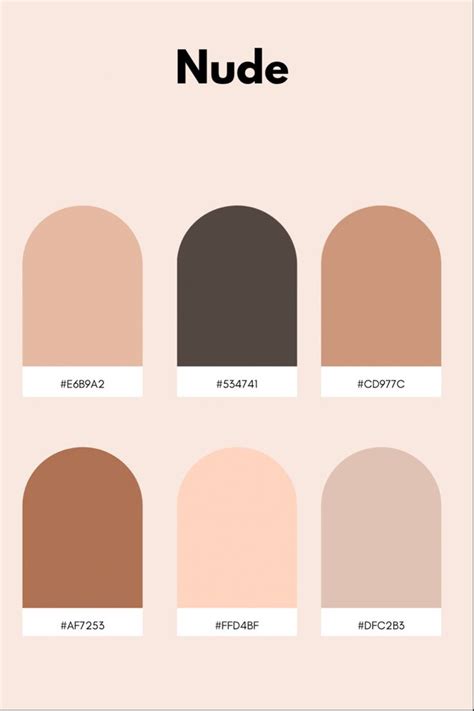 Shades Of Nude Color Palette