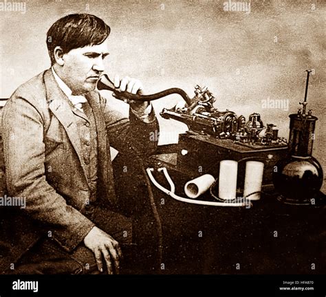 Phonograph thomas edison hi-res stock photography and images - Alamy