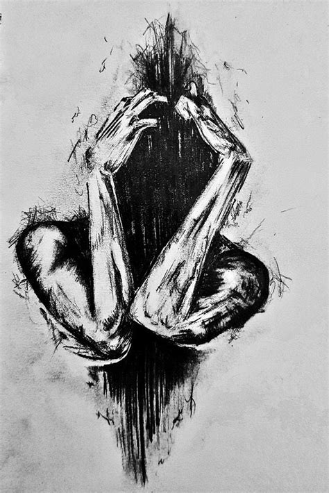 emotion deep dark meaningful drawings