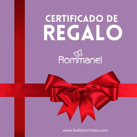 Certificado De Regalo Kalila Nicholas