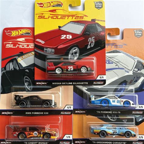 Hot Wheels Car Culture Silouettes Rwb Porsche Nissan Skyline Super Silhouette