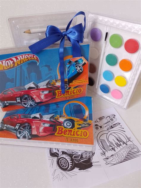 Estojo De Colorir Hot Wheels Loja Ana Elo Produtos Especiais