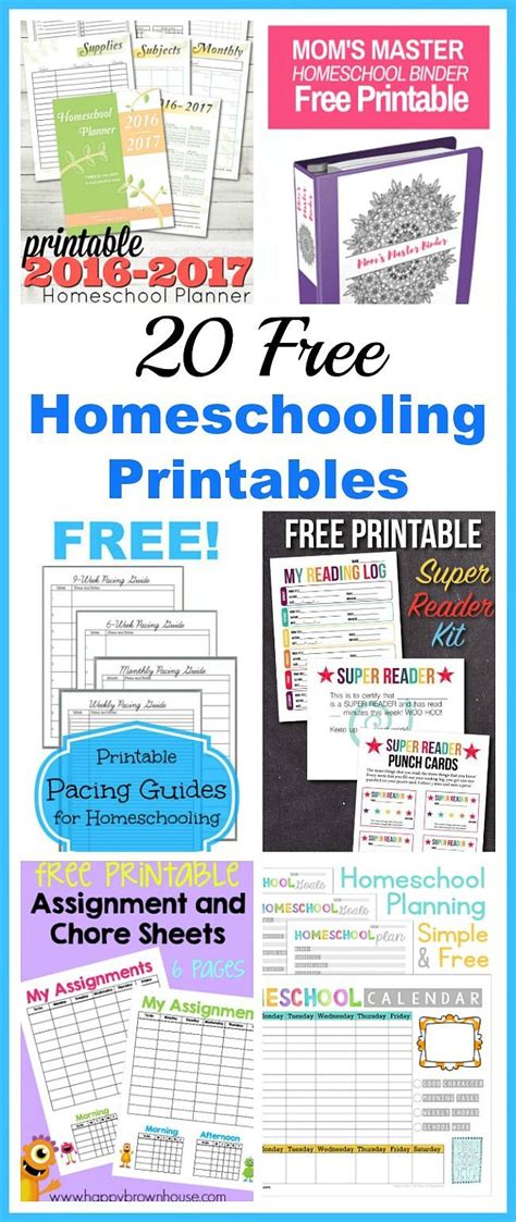 20 Free Homeschooling Printables Homeschool Kindergarten Homeschool