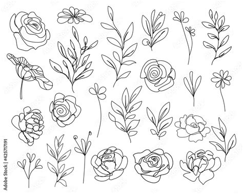 simple flower  drawing  flower site