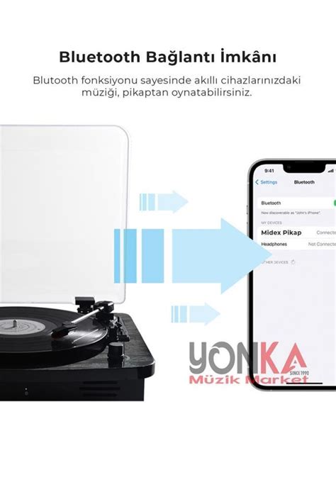 Midex Mtx Nostaljik Pikap Plak Alar Arjl Bluetooth Aux