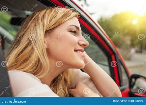 Beautiful Blonde Driving A Car Stock Image Image Of Blond Looking 251706981