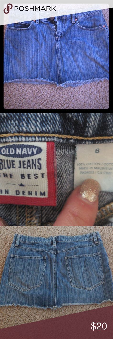 Old Navy Mini Frayed Jean Skirt