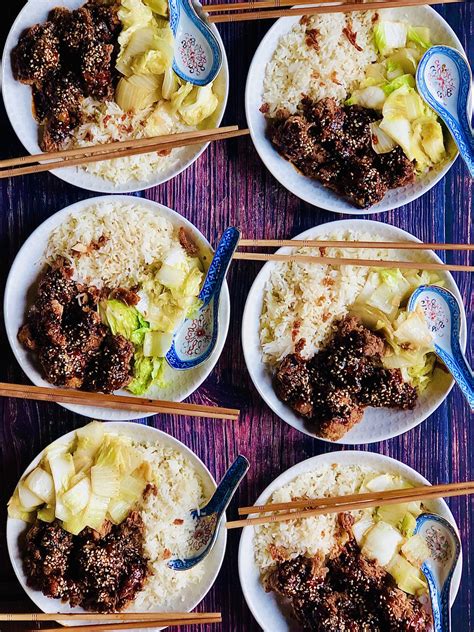 Le Dakgangjeong Poulet Croustillant La Cor Enne Enrob Dun Caramel