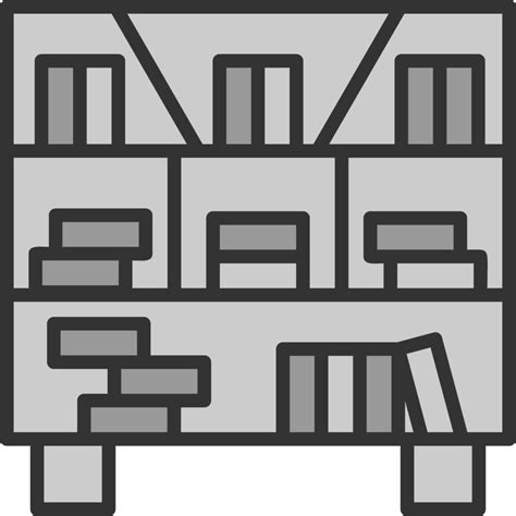 Bookshelve Vector Icon Design 16991451 Vector Art At Vecteezy