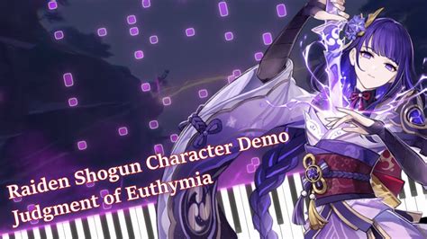 Synthesia Piano Raiden Shogun Judgment Of Euthymia Genshin Impact