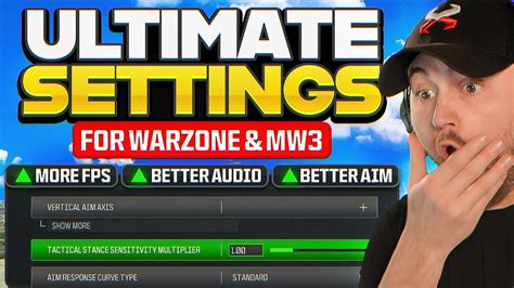 settings  warzone mw max fps graphics audio