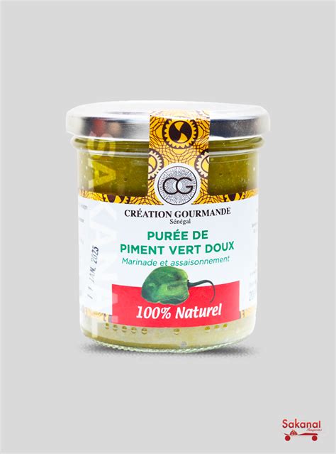 PUREE DE PIMENT VERT DOUX GOURMANDE 200G