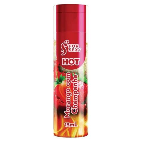 Gel Sexo Oral Comestível Sensação Esquenta Hot Diversos Sabores For Sexy Lubrificante Íntimo