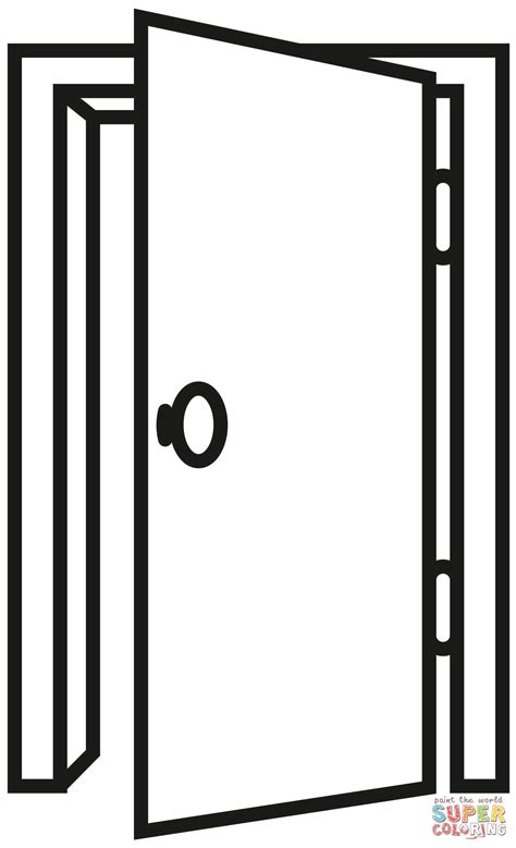 Open Door coloring page | Free Printable Coloring Pages