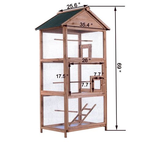 Tucker Murphy Pet Emmeline Wood Bird Cage Reviews Wayfair Bird