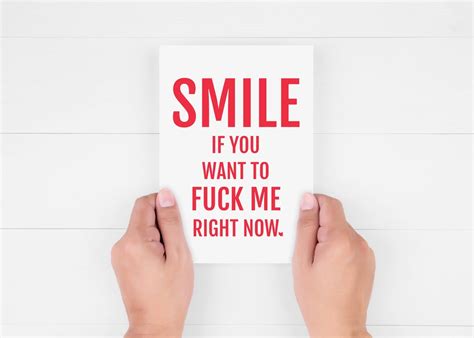 Smile If You Want To Fuck Me Adult Card For Him Kinky Naughty Funny Inappropriate Sexy BDSM
