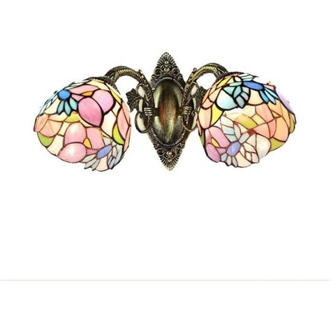 Applique Murale De Style Tiffany Bed Lampe De Chevet Avec Abat Jour En