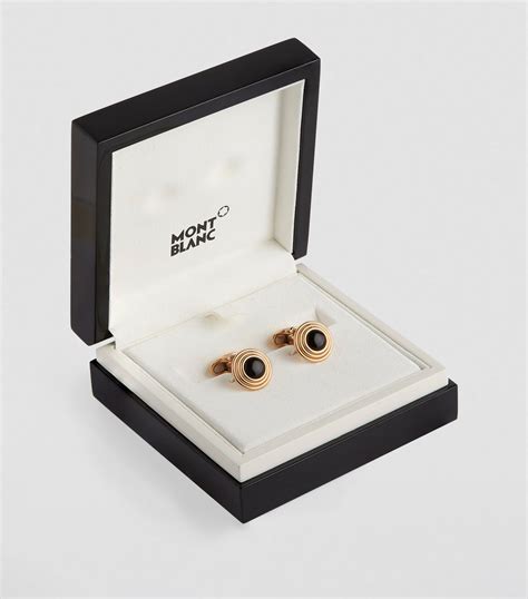 Montblanc Onyx Round Cufflinks Harrods Us